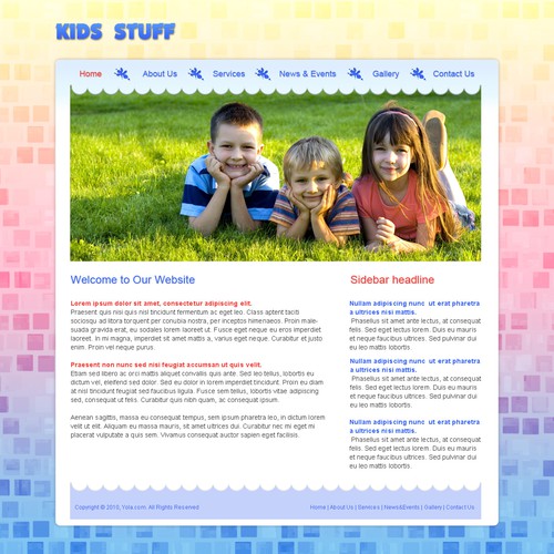 1-3 Page Website Template Design von xara