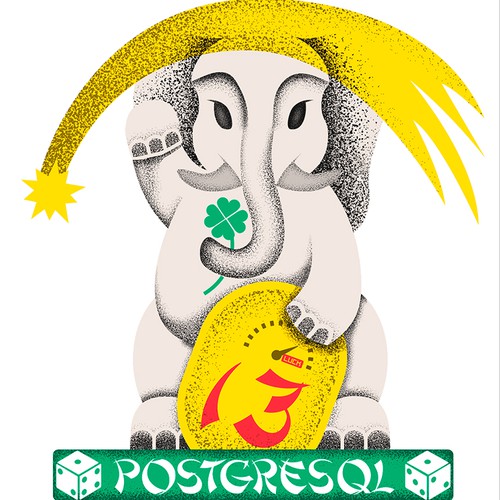 PostgreSQL version 13 release artwork Design by Yan Yurkin