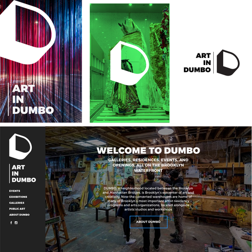 Brooklyn Art District Rebranding Design by Tomillo