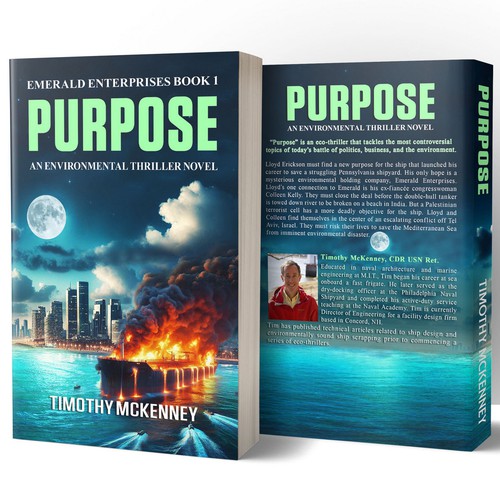 First book cover of eco-thriller series. Design by CANDesigner