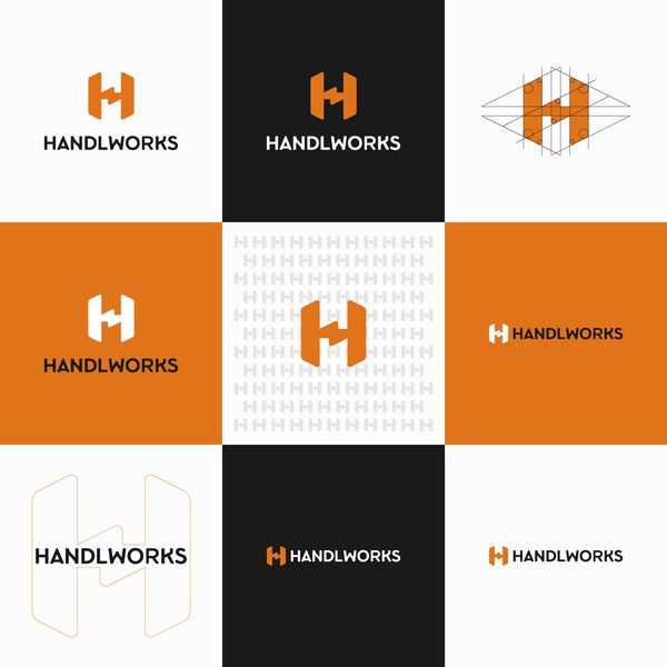 Minimalist logo for Handlworks