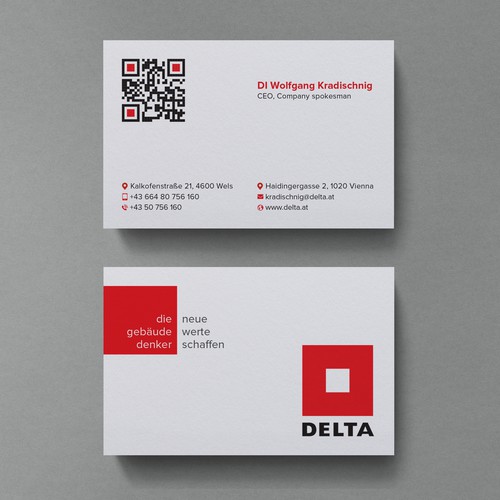 DELTA Business Card Relaunch Design réalisé par Birendra Chandra Das