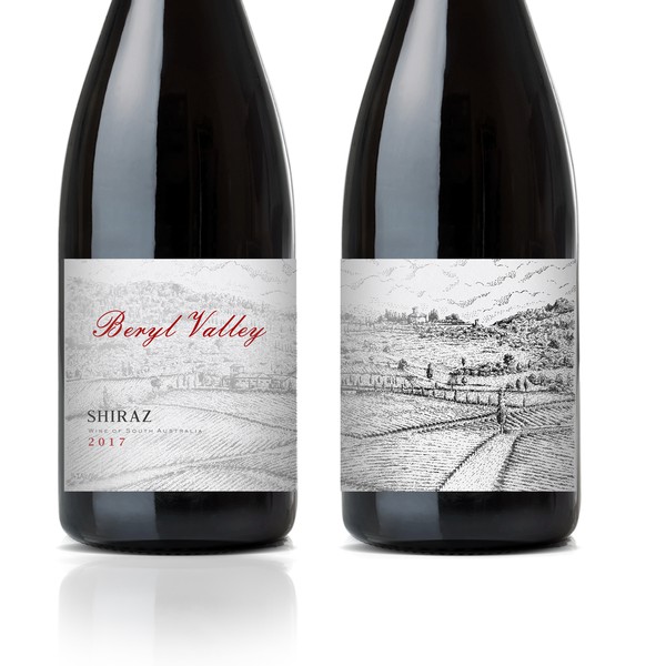 Beryl Valley label design 