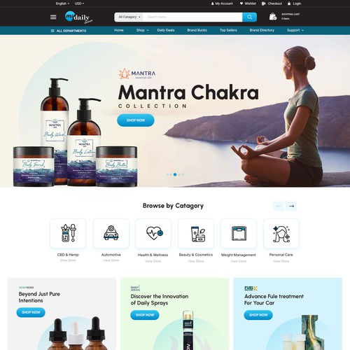 Revamp our e-com website! Design by MercClass