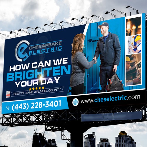 Chesapeake Electric Billboard Design by icon89GraPhicDeSign