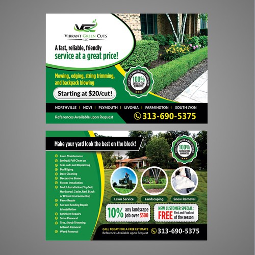 Lawn and Landscape Advertisement Design by Dzhafir