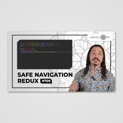 Video (YouTube etc.) Thumbnail Template for Software Development Screencast Episodes Design by Why Design