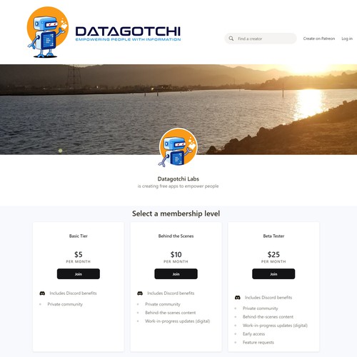 Clear, but cute, logo for a democratizing software movement Design by R O B