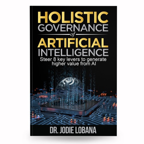 Man and Machine interaction - Book cover needed for Governance of Artificial Intelligence Réalisé par anisha umělec