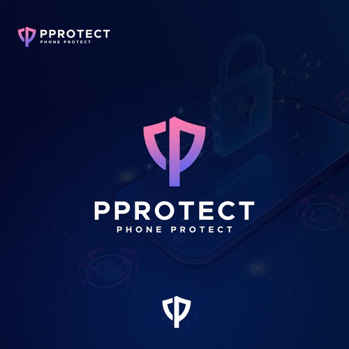 PPROTECT (Phone protect logo) (mobile cases and screen protectors) Design by vinsmoke std