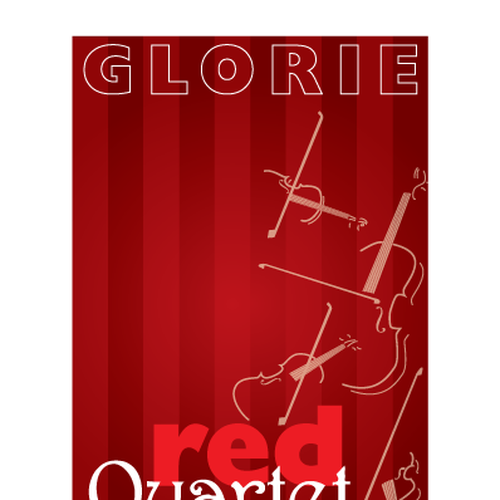 Glorie "Red Quartet" Wine Label Design Ontwerp door danie
