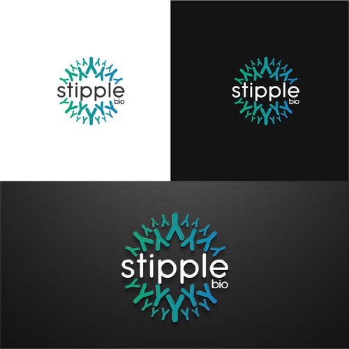 Design a logo for a biotech that uses "molecular stippling" to map out cancer's vulnerabilities Design by Winter Design Studio