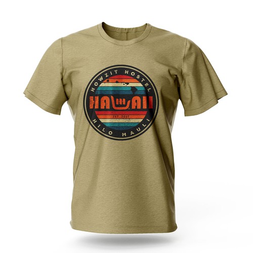 Maui - Hawaii Hostel looking for retail merch design! Design by Bee Man