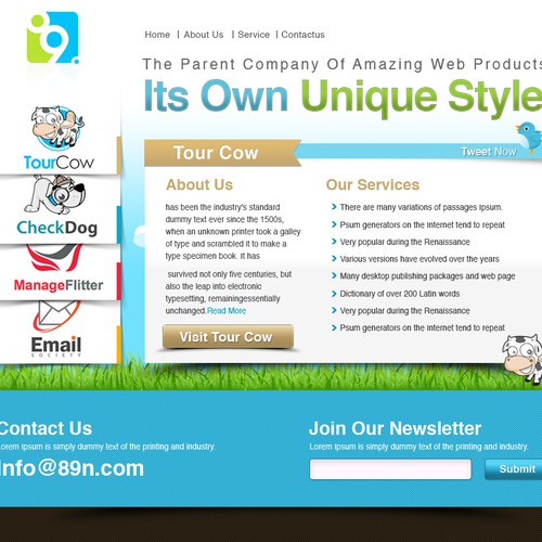 New website design wanted for 89n Design por ZokoDotMe