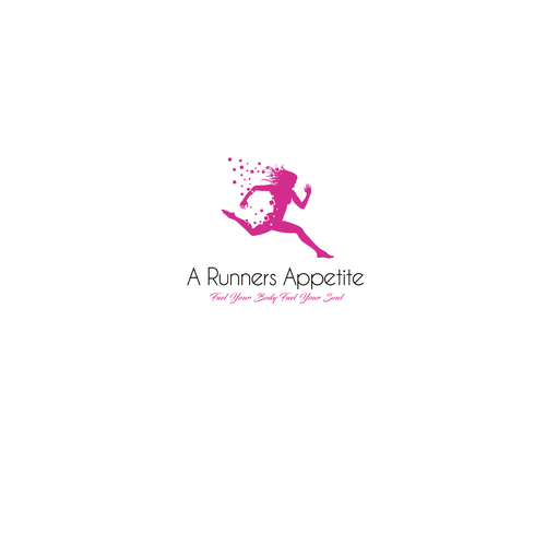 Create a memorable logo for "A Runners Appetite" A healthy lifestyle