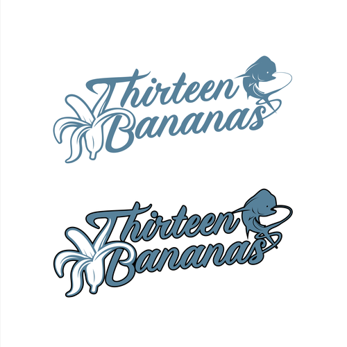 Thirteen Bananas Fishing Team Logo Design by AngkolJo