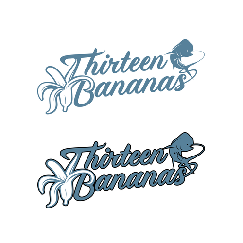 Thirteen Bananas Fishing Team Logo Design by Angkol no K