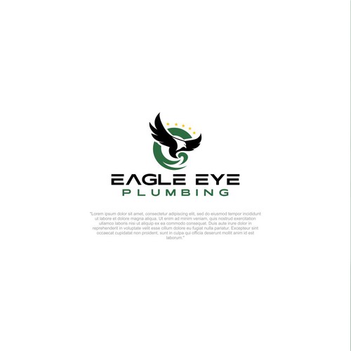 Eye catching and very marketable logo for plumbing company. The company name is Eagle Eye Plumbing Design by ElVano_Eiji ✔