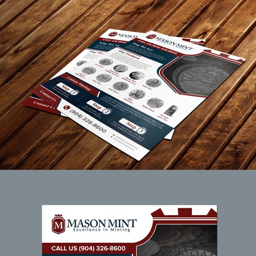 Create An Exciting Flyer To Showcase Our Custom Silver Coin Program Design by idea@Dotcom