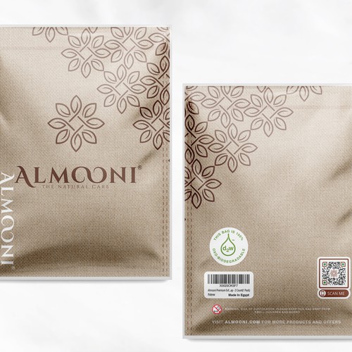 Design a simple yet elegant polybag packaging for our loofah brand Design by bcra