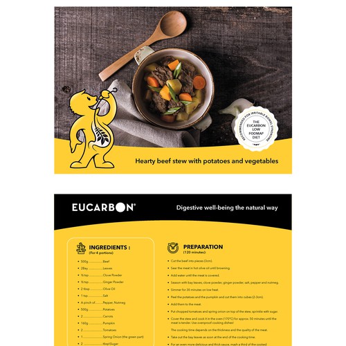 Recipe flyer template Design von Krishna Arts