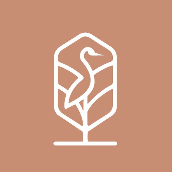 simple logo for Crane landing