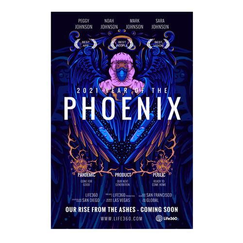 Fun Faux Movie Poster for a Public Company - 2021 Phoenix Design by anggiatosdelogos