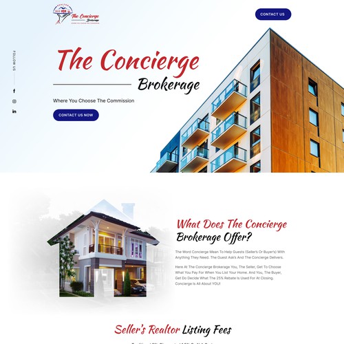 The concierge brokerage website Réalisé par FuturisticBug