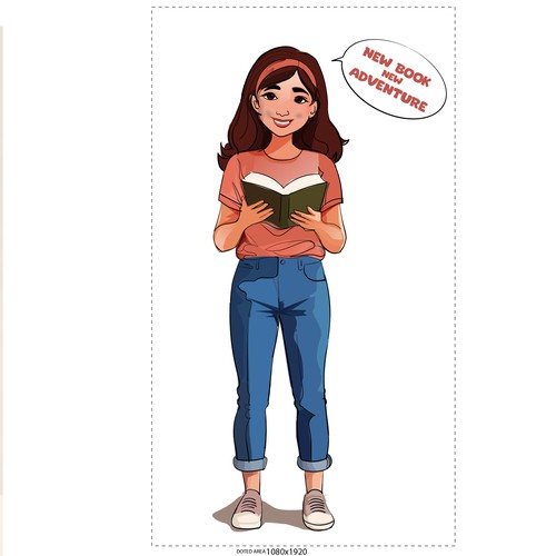 Graphic Novel Character - promoting reading in libraries Design by adam Kris