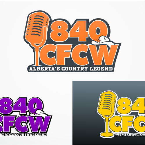 Create a logo for 840 CFCW, a hertiage Country Music Station that was established in 1954 Diseño de cloud14