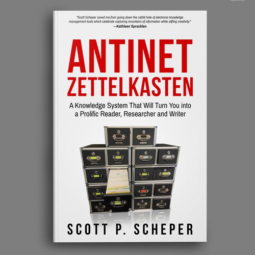 Design di Design the Highly Anticipated Book about Analog Notetaking: "Antinet Zettelkasten" di Bigpoints