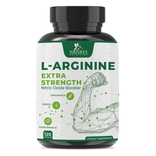 Powerful L-Arginine Capsules Design Needed for Nature's Nutrition Design by EsoWorld