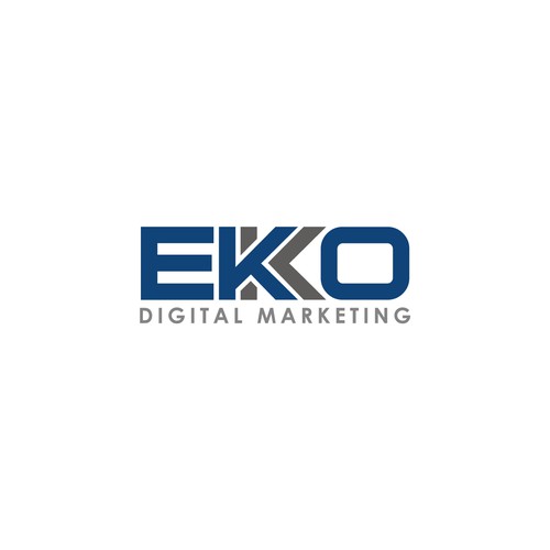 SIMPLE LOGO - ekko Letters then dm after Design by S A P I E N S