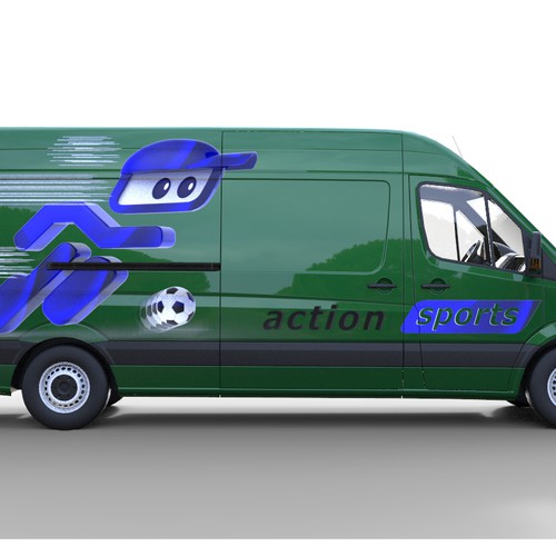 Create a modern 3d/animated logo design ready to promote and wrap large van Design réalisé par Roman Litvin