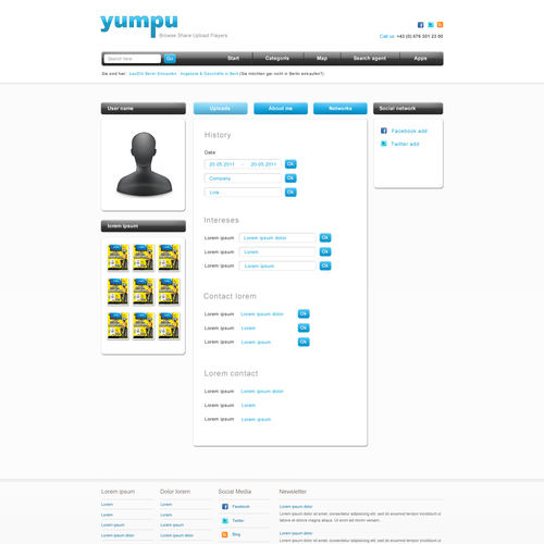 Create the next website design for yumpu.com Webdesign  Diseño de DOM Studio