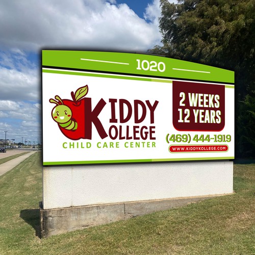 Playful, professional signage for child care center Design by icon89GraPhicDeSign