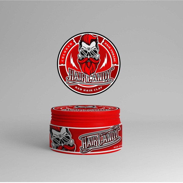 Design by Iambolders titled "hipster skull for pomade package "