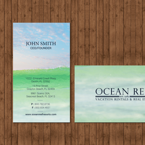 Design a fun, beach-inspired Business Card Design by chandrayaan.creative