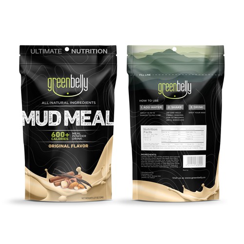 Design our new backpacking food packaging (Greenbelly Meals) Design by Nubia Design
