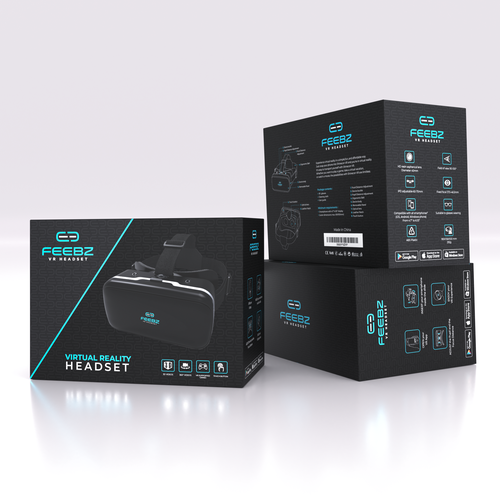 Box packaging for virtual reality headset Design por Designbaharbd