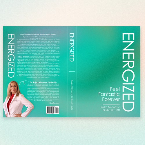 Design a New York Times Bestseller E-book and book cover for my book: Energized Design by Wizdizz
