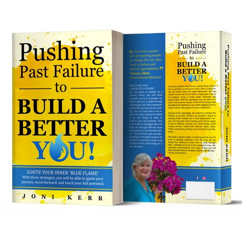 Designs | Pushing Past Failure to Build a Better You! | Book cover contest