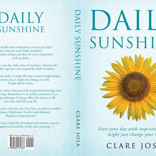 Daily Sunshine Book Cover - help people feel inspired, every day, and perhaps even change the world! Design von line14