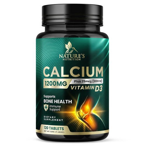 Calcium Plus Vitamin D3 Design Needed for Nature's Nutrition Design by Davi Giolo ★