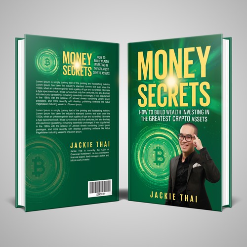 Book cover that attracts high networth individuals and business people to invest in bitcoin Design by 99edgeics (n@em)