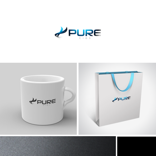 Create an updated logo design for PURE CIGS Design réalisé par axehead