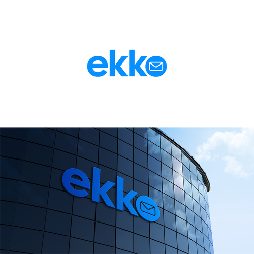 SIMPLE LOGO - ekko Letters then dm after Design by KD_Logo