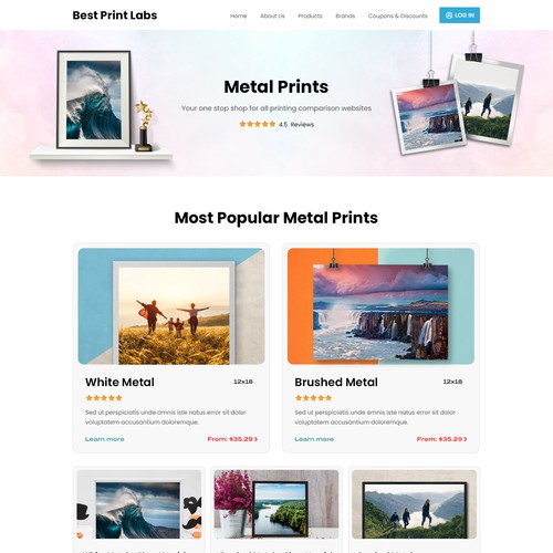 Design Print comparison website Design by OMGuys™