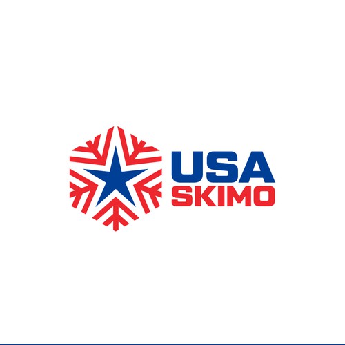 USA Skimo Olympic National Team Logo Design réalisé par Transformed Design Inc.