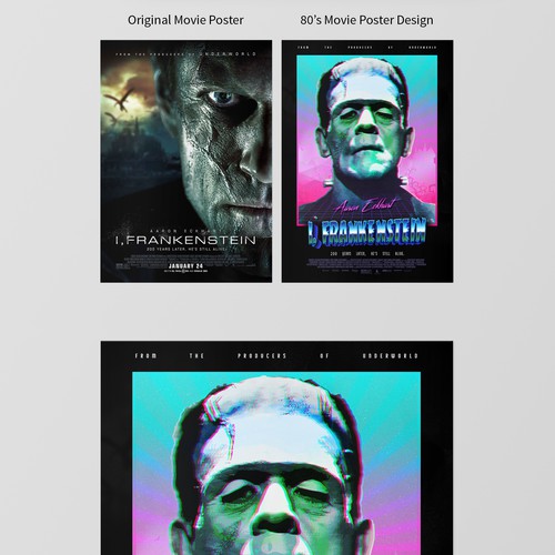 Create your own ‘80s-inspired movie poster! Design von Lunam.bash